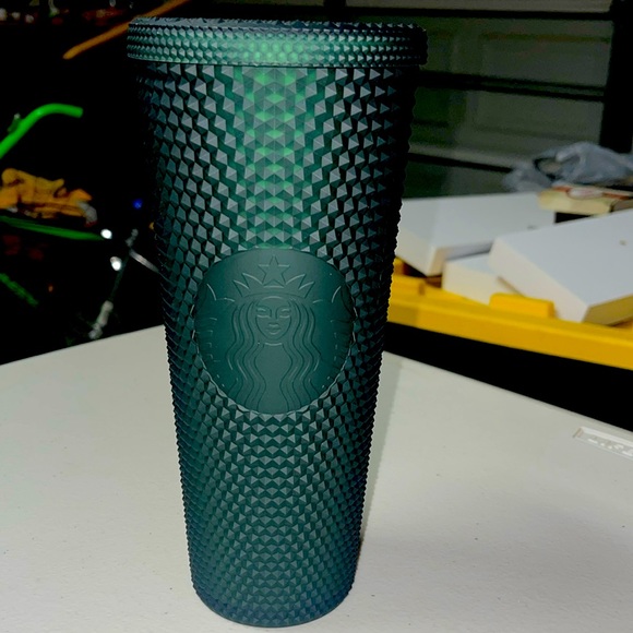 Starbucks Winter Matte Dark Green Studded Tumbler, Venti. NWOT - Picture 1 of 4